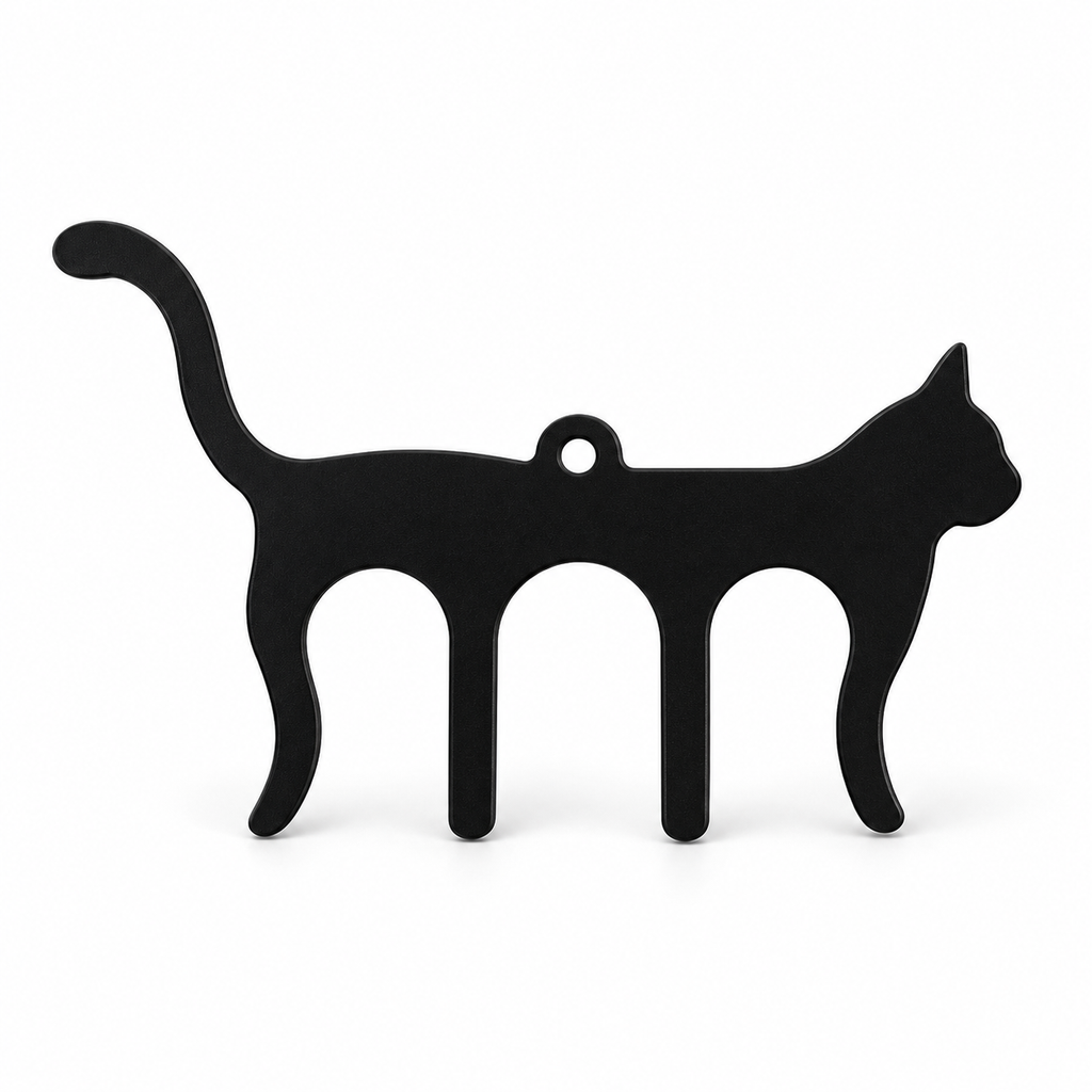 Marque-page Chat noir Catezya en métal