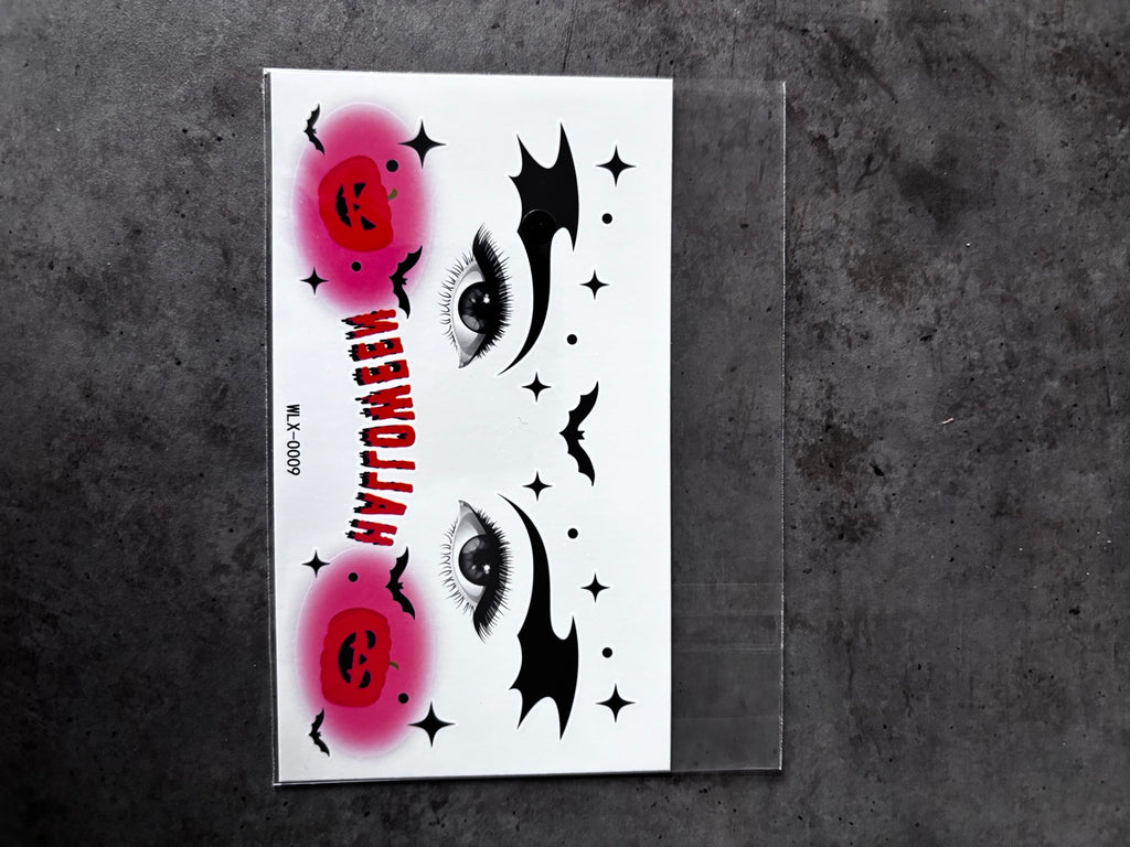 Tatouage temporaire Halloween WLX-0009 – modèle contour des yeux